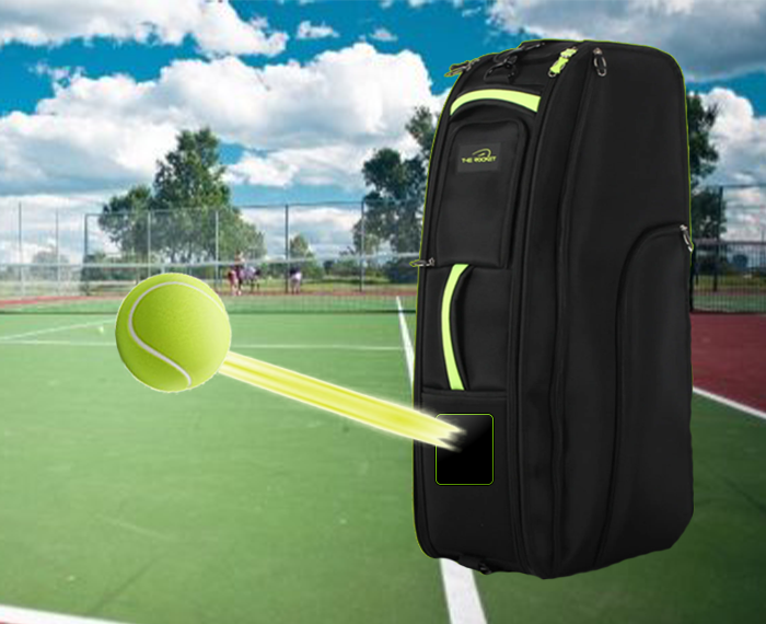 The Best Tennis Racquet Bag Now Includes a High Tech Tennis Ball Machine